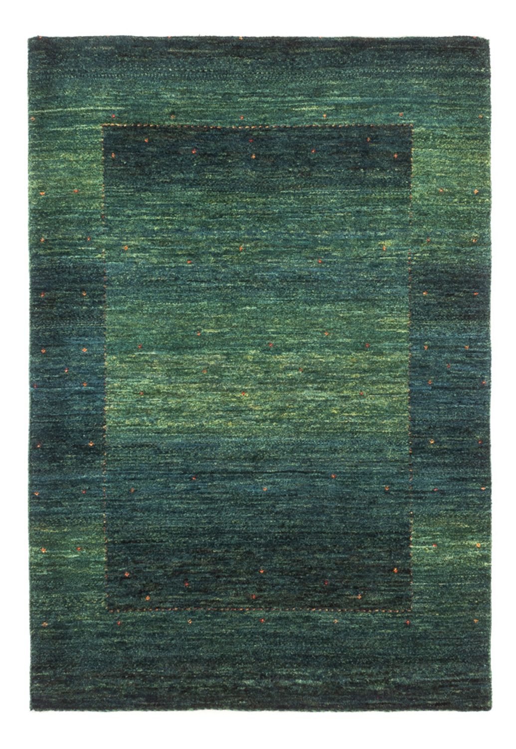 Gabbeh Tæppe - Loribaft Persisk - 124 x 85 cm - grøn
