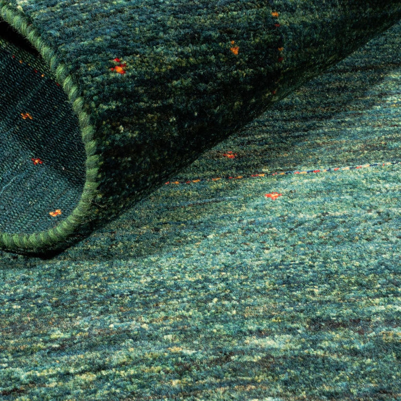 Gabbeh Tæppe - Loribaft Persisk - 124 x 85 cm - grøn