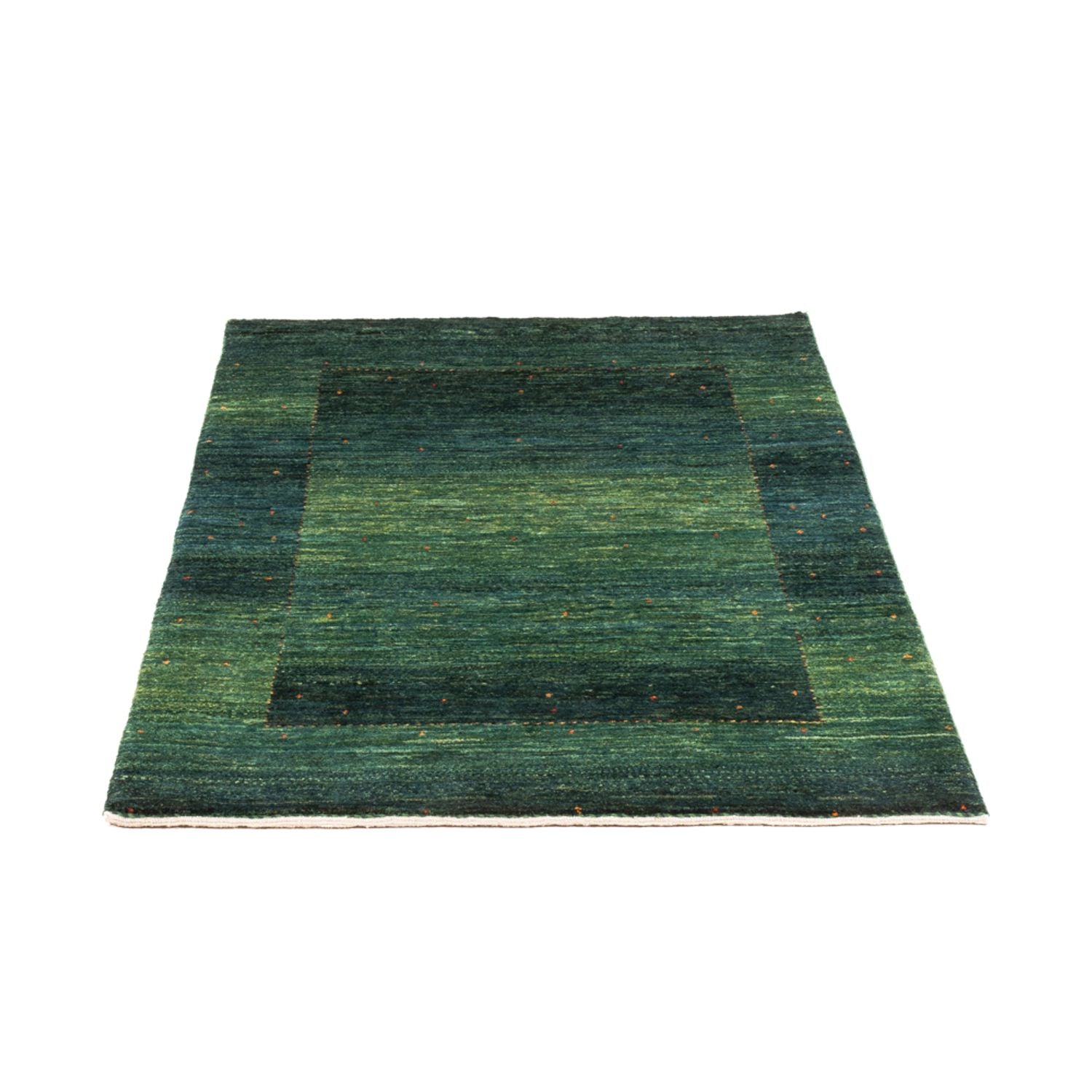 Gabbeh Tæppe - Loribaft Persisk - 124 x 85 cm - grøn