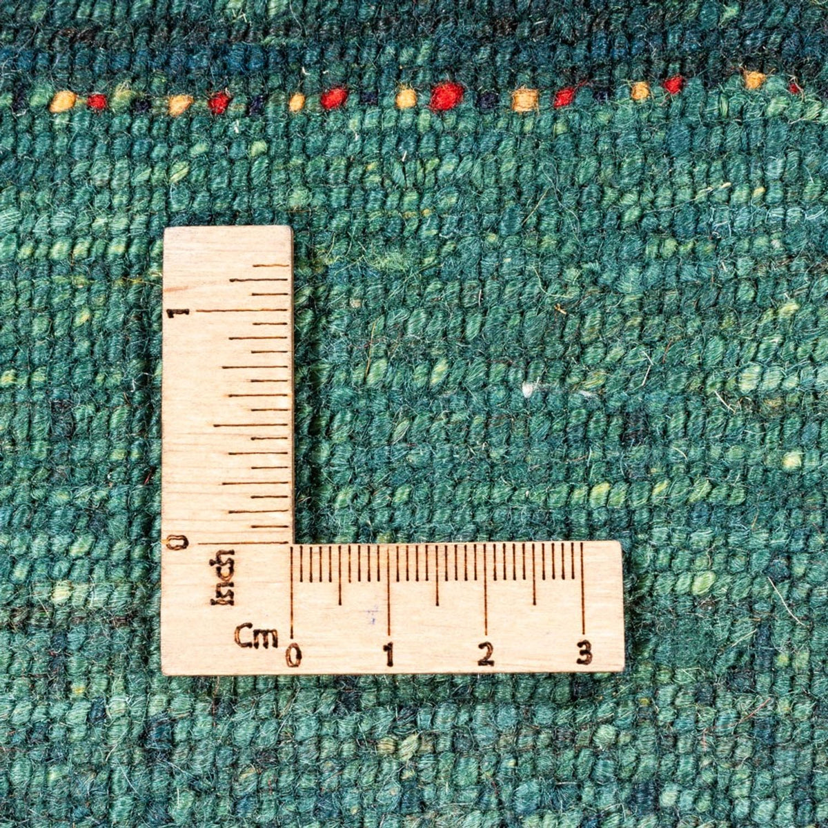 Gabbeh Tæppe - Loribaft Persisk - 124 x 85 cm - grøn