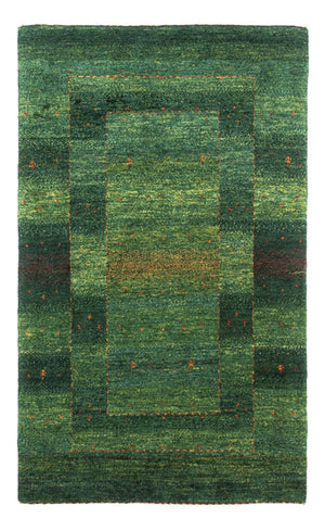 Gabbeh Tæppe - Loribaft Persisk - 123 x 79 cm - grøn