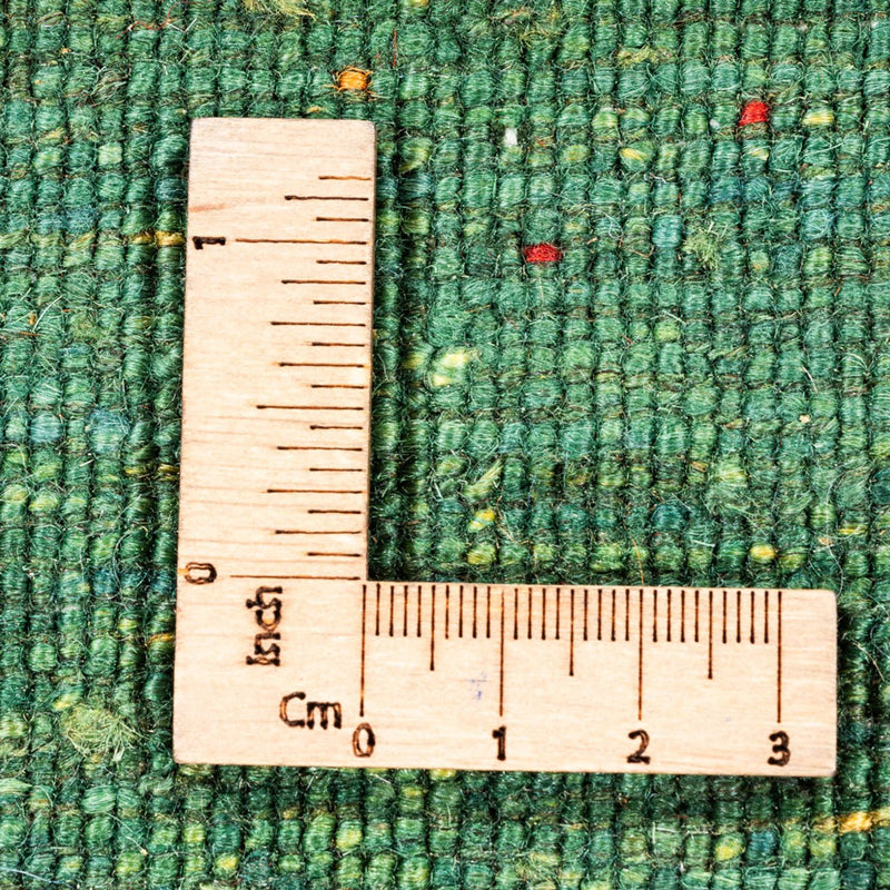 Gabbeh Tæppe - Loribaft Persisk - 123 x 79 cm - grøn