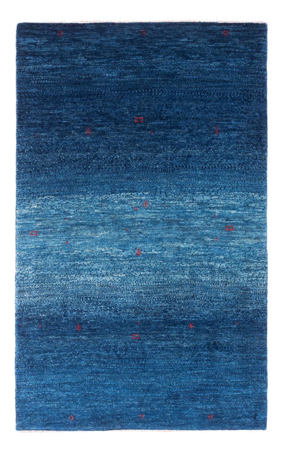Gabbeh Tæppe - Loribaft Persisk - 137 x 83 cm - blå