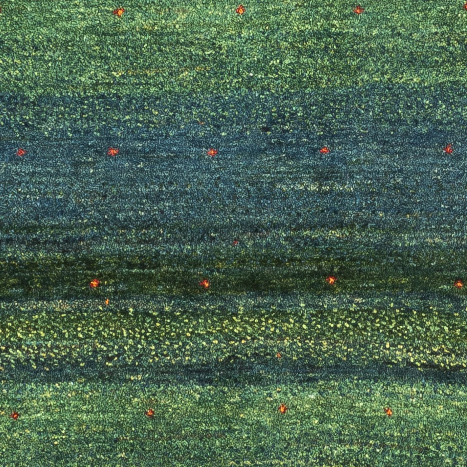 Gabbeh Tæppe - Loribaft Persisk - 121 x 80 cm - grøn