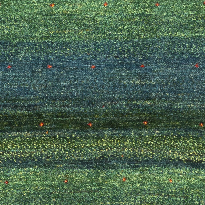 Gabbeh Tæppe - Loribaft Persisk - 121 x 80 cm - grøn