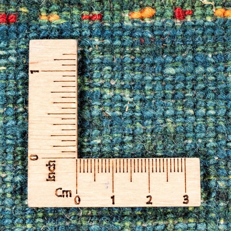 Gabbeh Tæppe - Loribaft Persisk - 121 x 80 cm - grøn