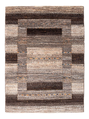 Gabbeh Tæppe - Loribaft Persisk - 122 x 84 cm - grå