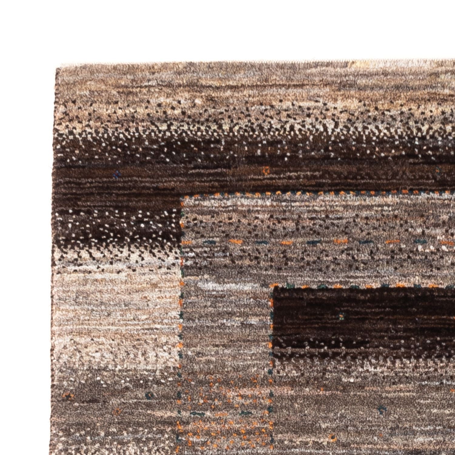 Gabbeh Tæppe - Loribaft Persisk - 122 x 84 cm - grå