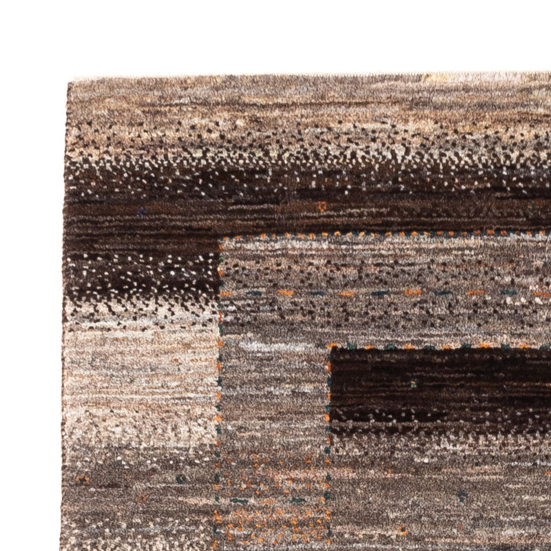 Gabbeh Tæppe - Loribaft Persisk - 122 x 84 cm - grå