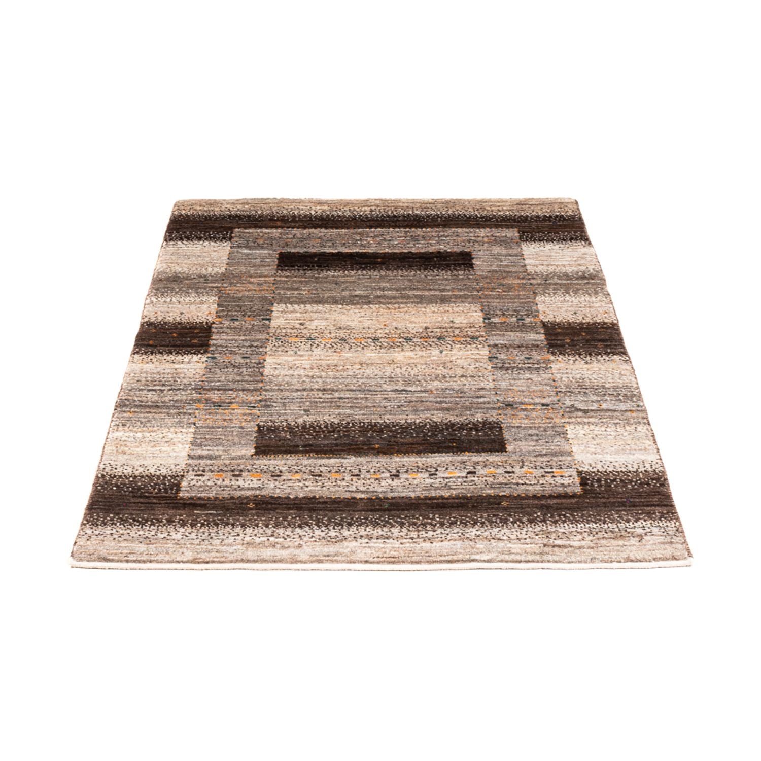 Gabbeh Tæppe - Loribaft Persisk - 122 x 84 cm - grå