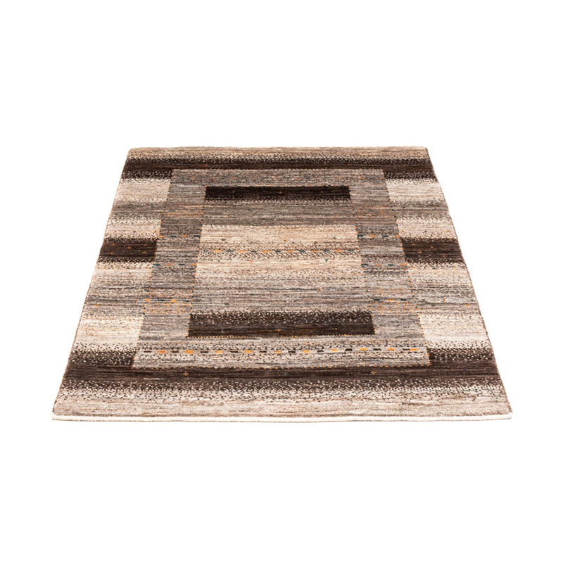 Gabbeh Tæppe - Loribaft Persisk - 122 x 84 cm - grå