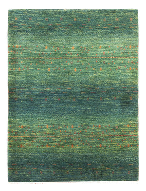 Gabbeh Tæppe - Loribaft Persisk - 110 x 82 cm - grøn