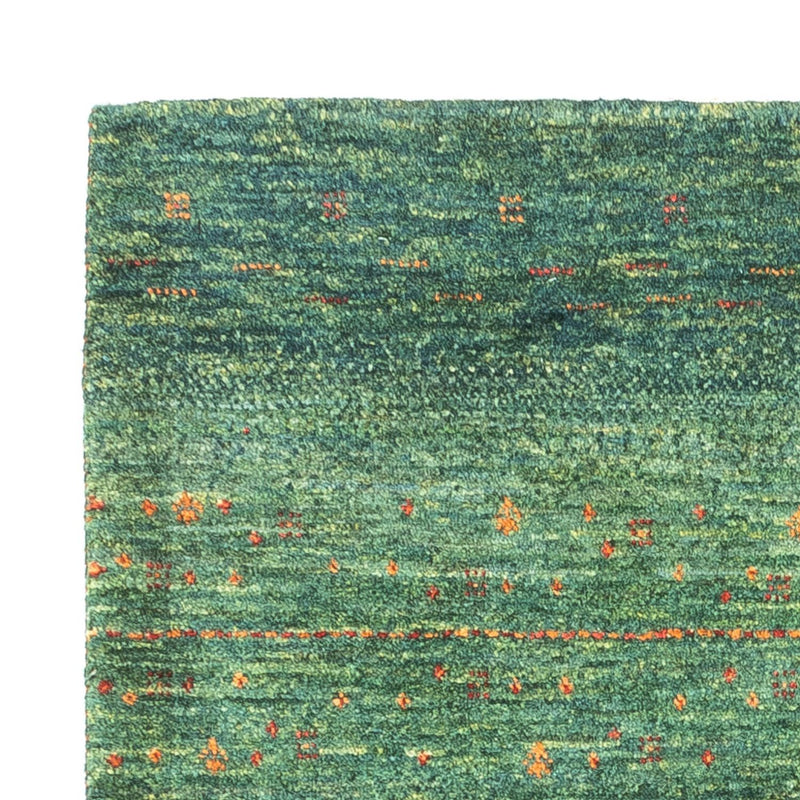 Gabbeh Tæppe - Loribaft Persisk - 110 x 82 cm - grøn