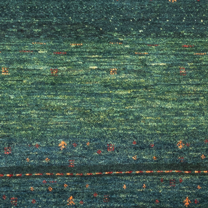Gabbeh Tæppe - Loribaft Persisk - 110 x 81 cm - grøn