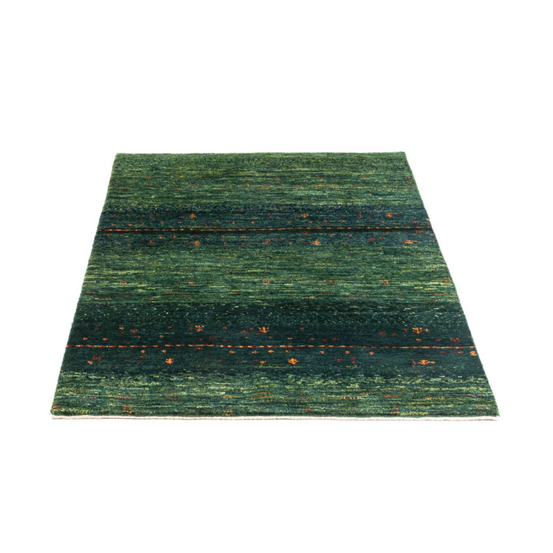 Gabbeh Tæppe - Loribaft Persisk - 110 x 81 cm - grøn