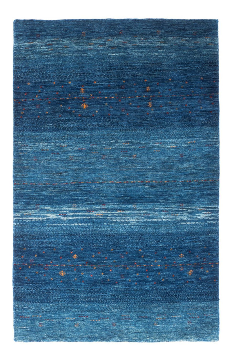 Gabbeh Tæppe - Loribaft Persisk - 132 x 84 cm - blå