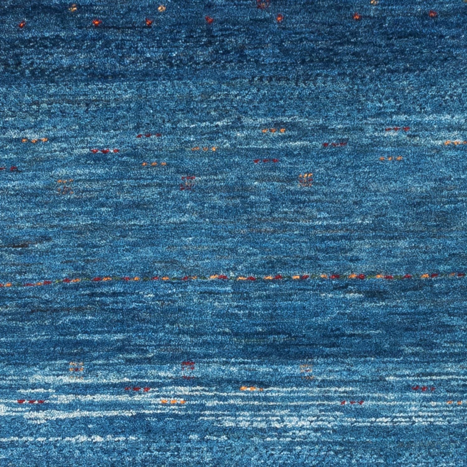Gabbeh Tæppe - Loribaft Persisk - 132 x 84 cm - blå