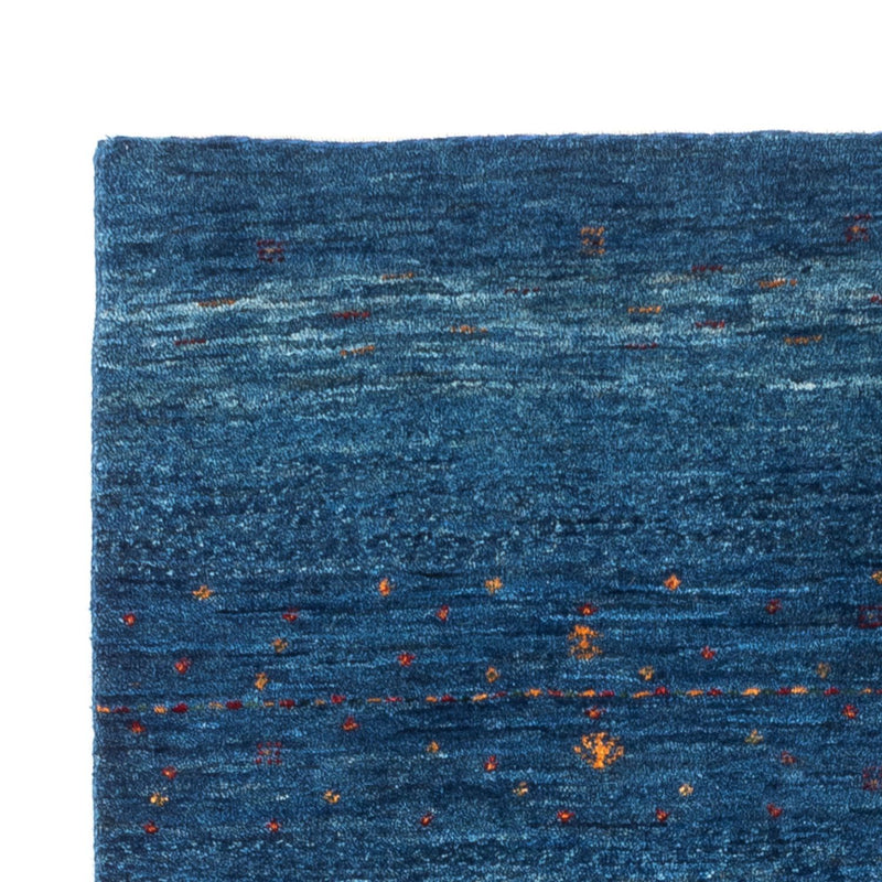 Gabbeh Tæppe - Loribaft Persisk - 132 x 84 cm - blå