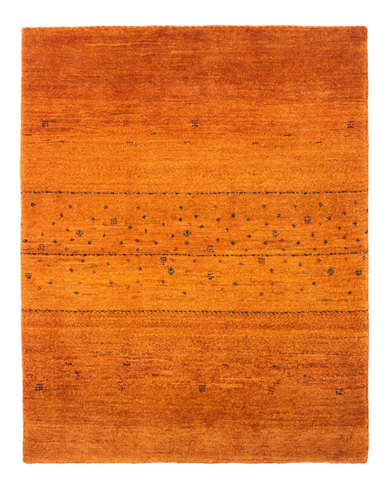 Gabbeh Tæppe - Loribaft Persisk - 101 x 80 cm - guld
