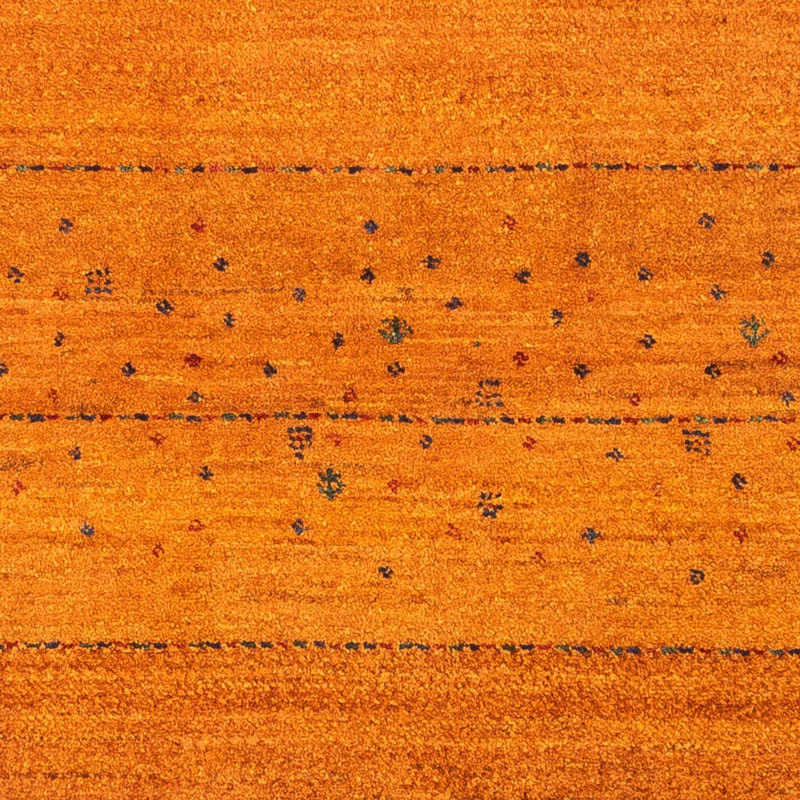 Gabbeh Tæppe - Loribaft Persisk - 101 x 80 cm - guld