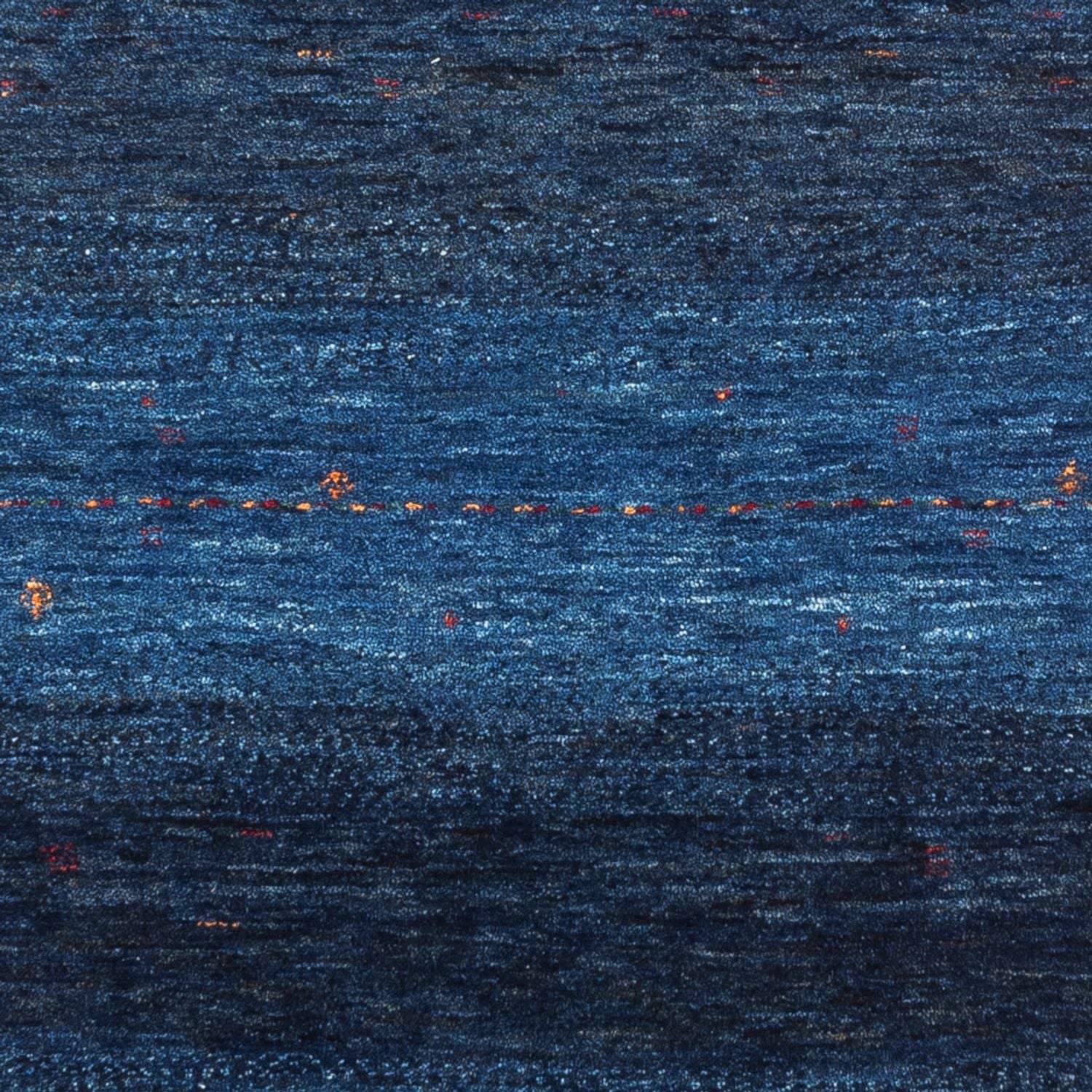 Gabbeh Tæppe - Loribaft Persisk - 132 x 83 cm - blå