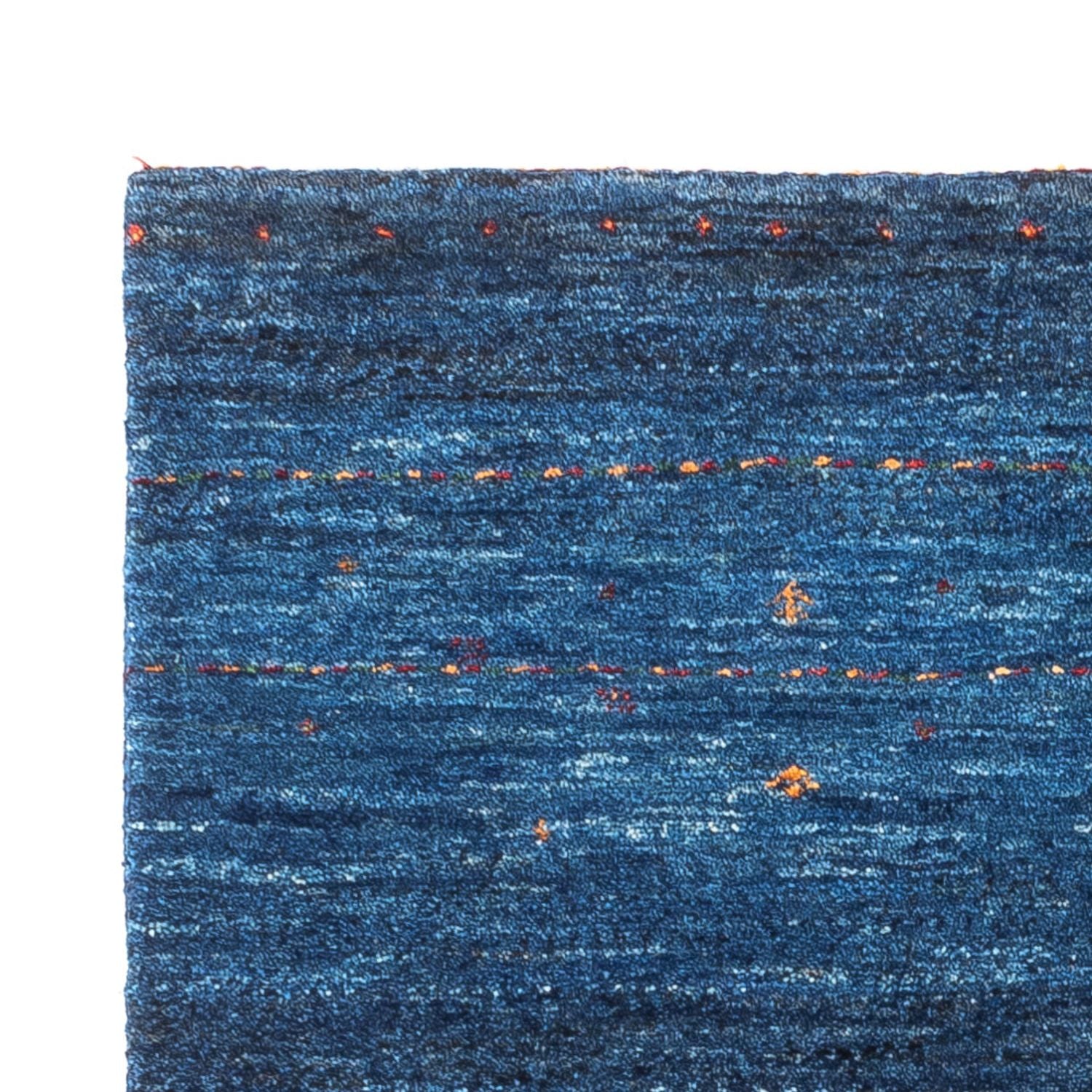 Gabbeh Tæppe - Loribaft Persisk - 132 x 83 cm - blå
