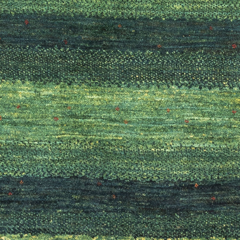 Gabbeh Tæppe - Loribaft Persisk - 110 x 86 cm - grøn