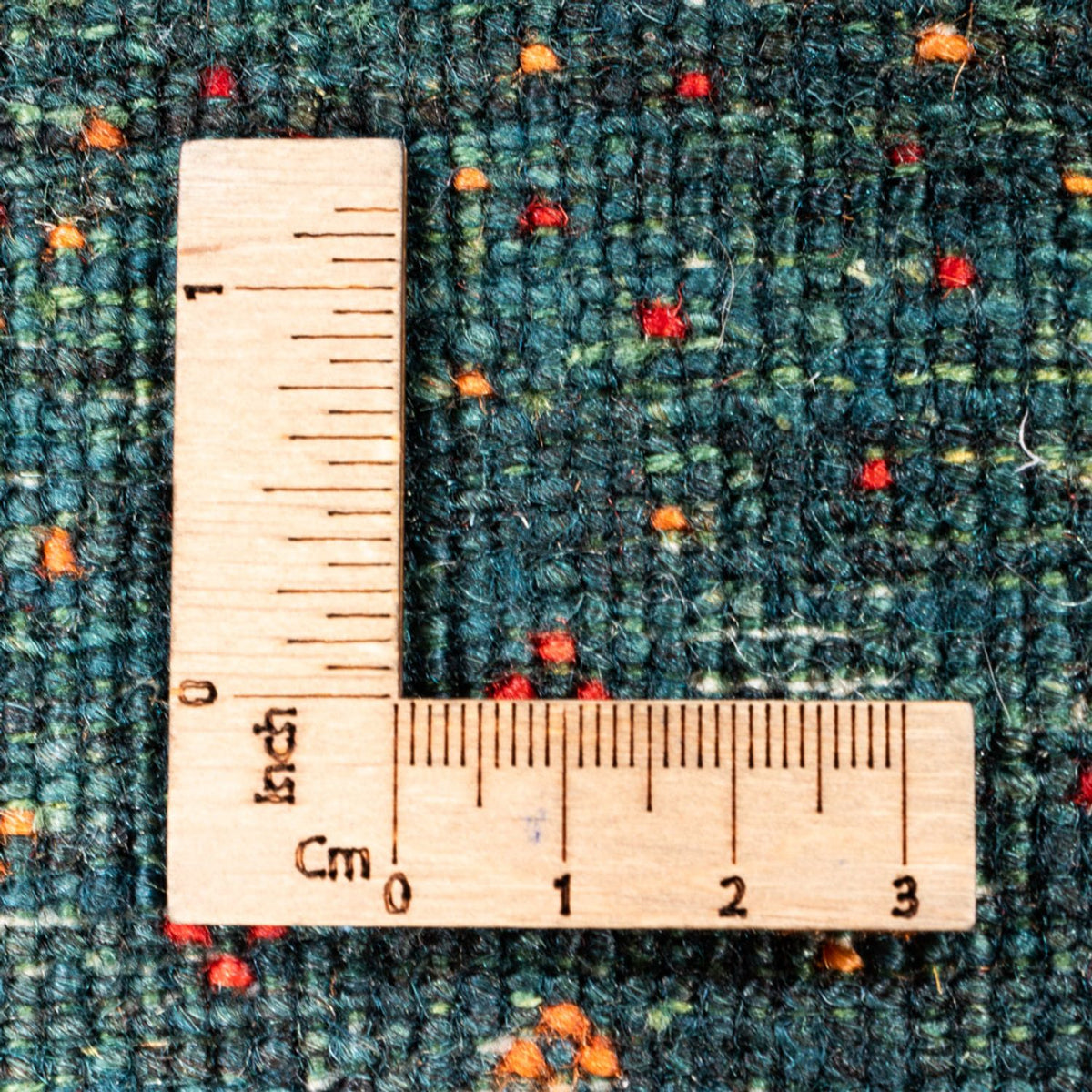 Gabbeh Tæppe - Loribaft Persisk - 110 x 86 cm - grøn