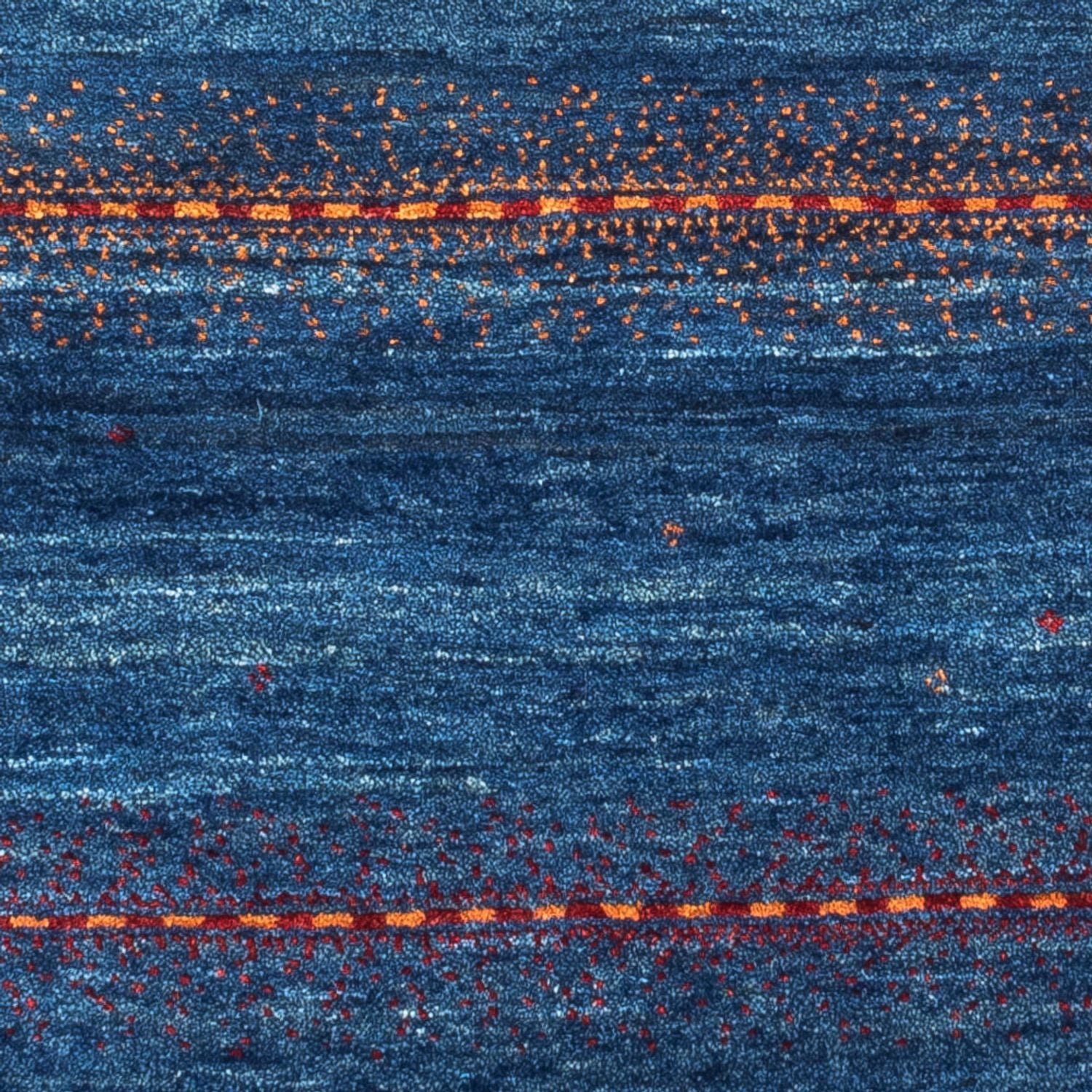 Gabbeh Tæppe - Loribaft Persisk - 136 x 85 cm - blå