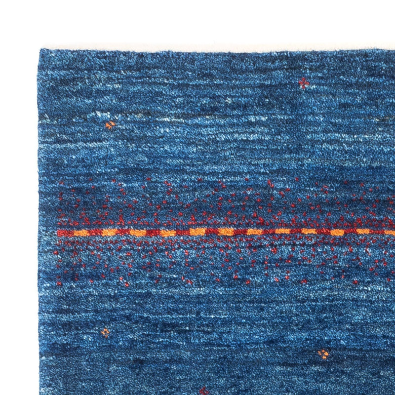 Gabbeh Tæppe - Loribaft Persisk - 136 x 85 cm - blå