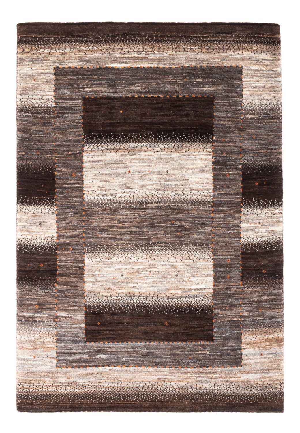 Gabbeh Tæppe - Loribaft Persisk - 123 x 84 cm - grå