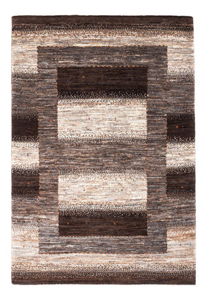 Gabbeh Tæppe - Loribaft Persisk - 123 x 84 cm - grå