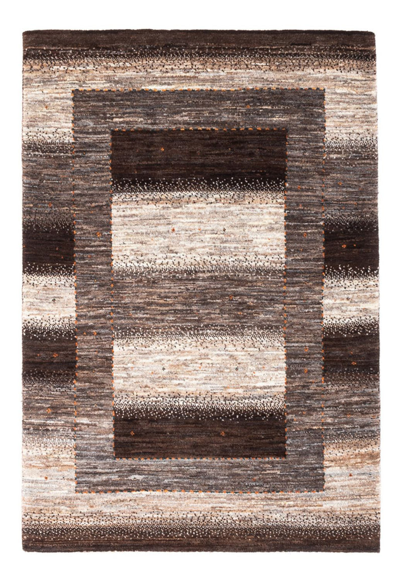 Gabbeh Tæppe - Loribaft Persisk - 123 x 84 cm - grå