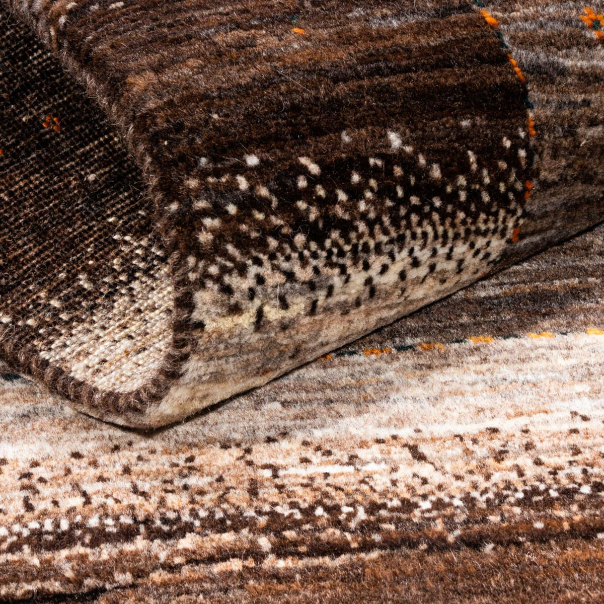 Gabbeh Tæppe - Loribaft Persisk - 123 x 84 cm - grå