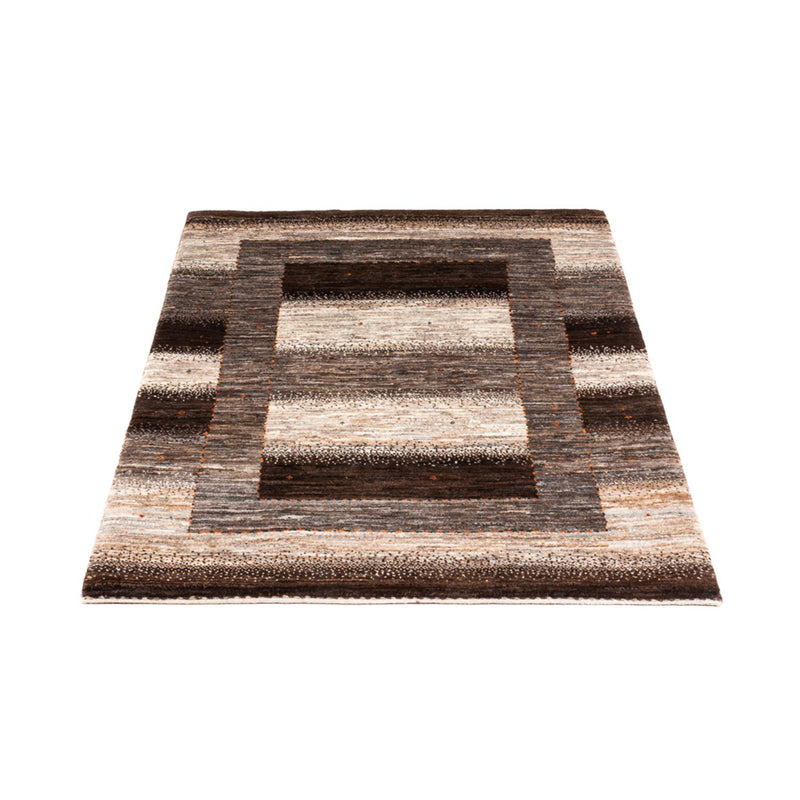 Gabbeh Tæppe - Loribaft Persisk - 123 x 84 cm - grå