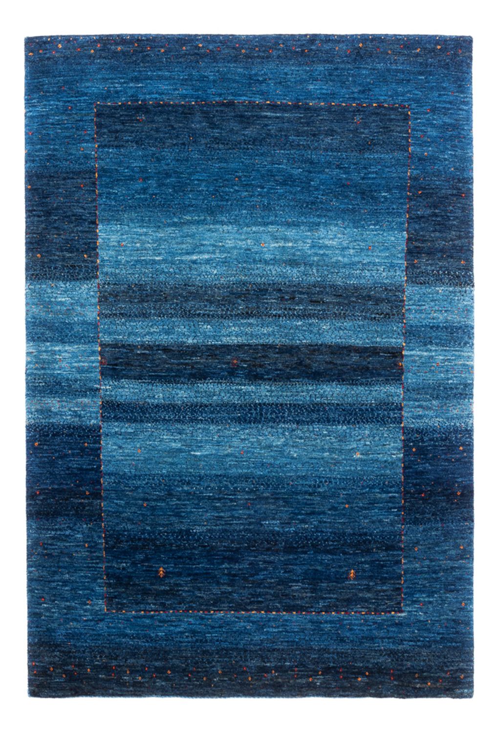 Gabbeh Tæppe - Loribaft Persisk - 184 x 125 cm - blå