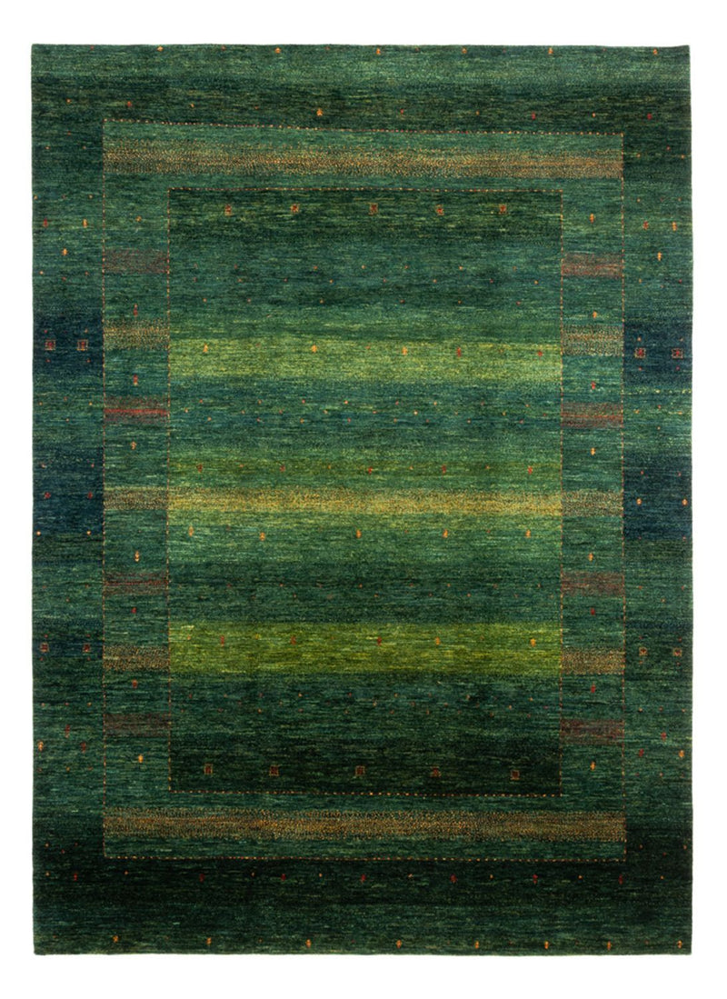 Gabbeh Tæppe - Loribaft Persisk - 314 x 233 cm - grøn