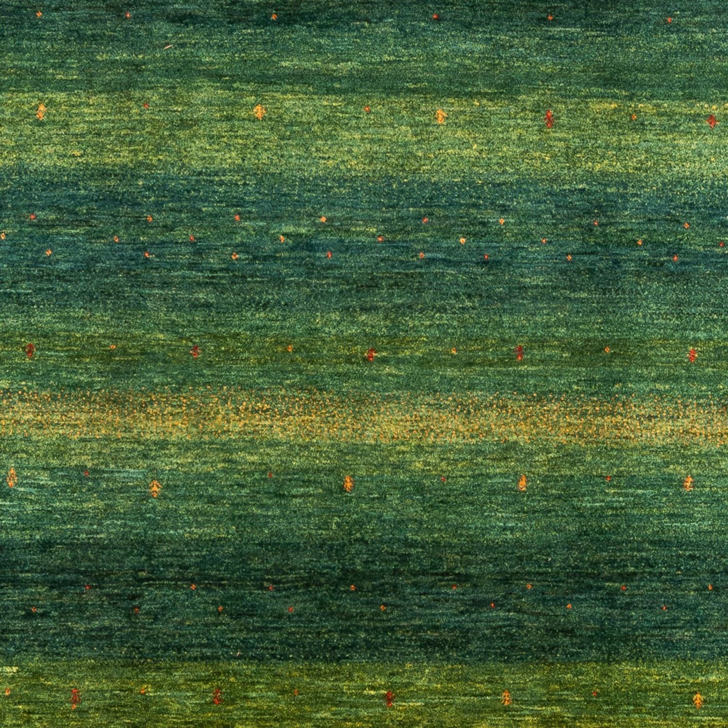Gabbeh Tæppe - Loribaft Persisk - 314 x 233 cm - grøn