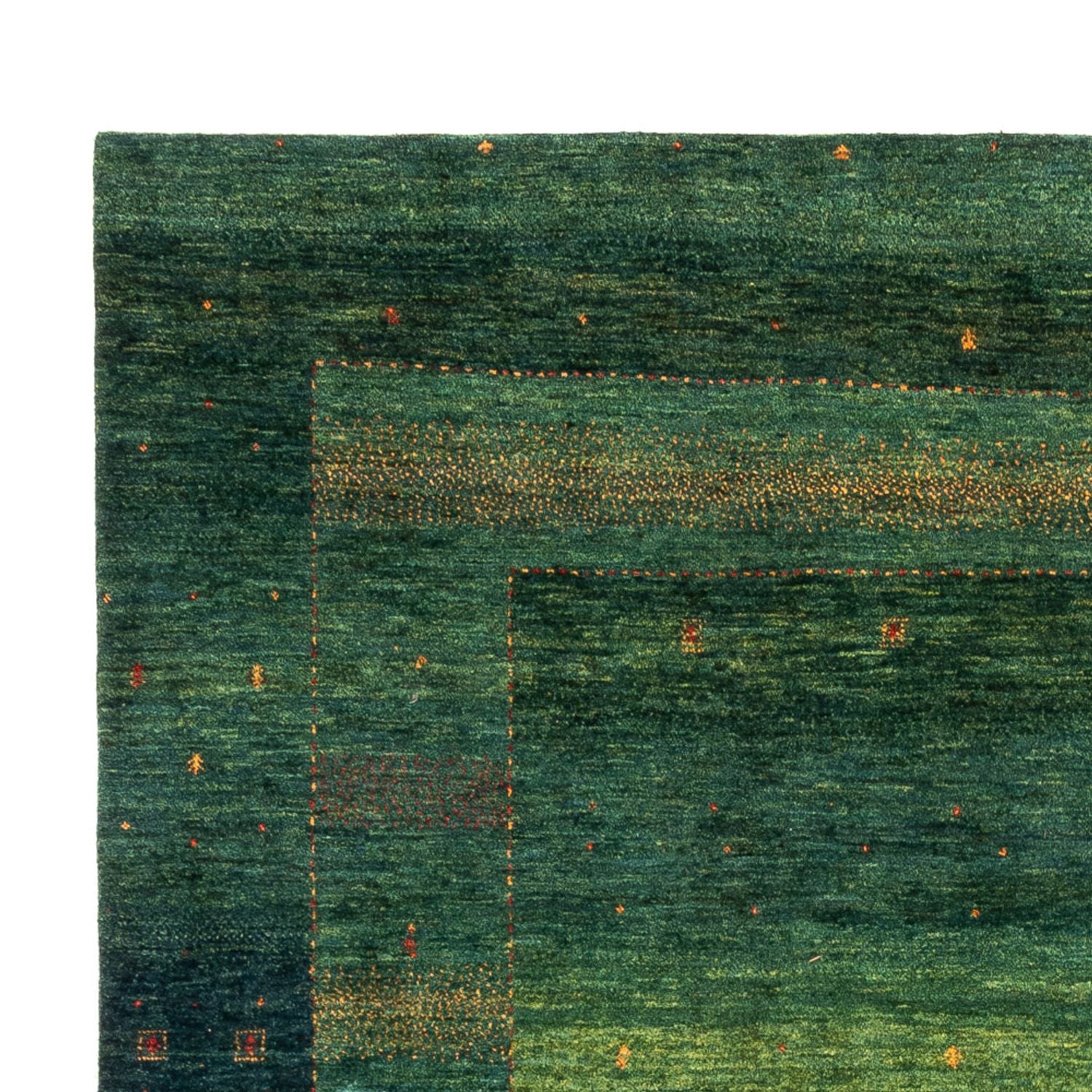 Gabbeh Tæppe - Loribaft Persisk - 314 x 233 cm - grøn