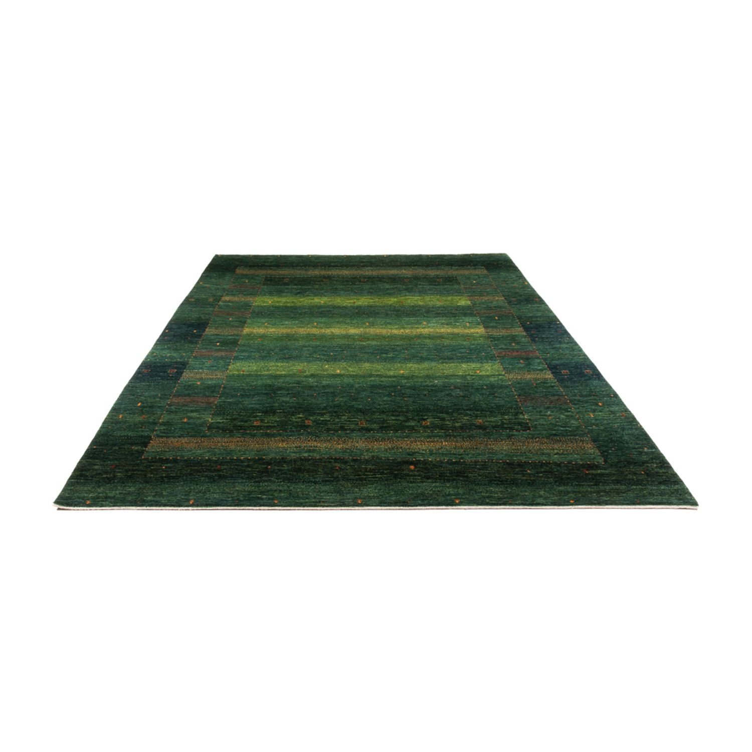 Gabbeh Tæppe - Loribaft Persisk - 314 x 233 cm - grøn
