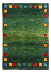 Gabbeh Tæppe - Loribaft Persisk - 246 x 176 cm - grøn