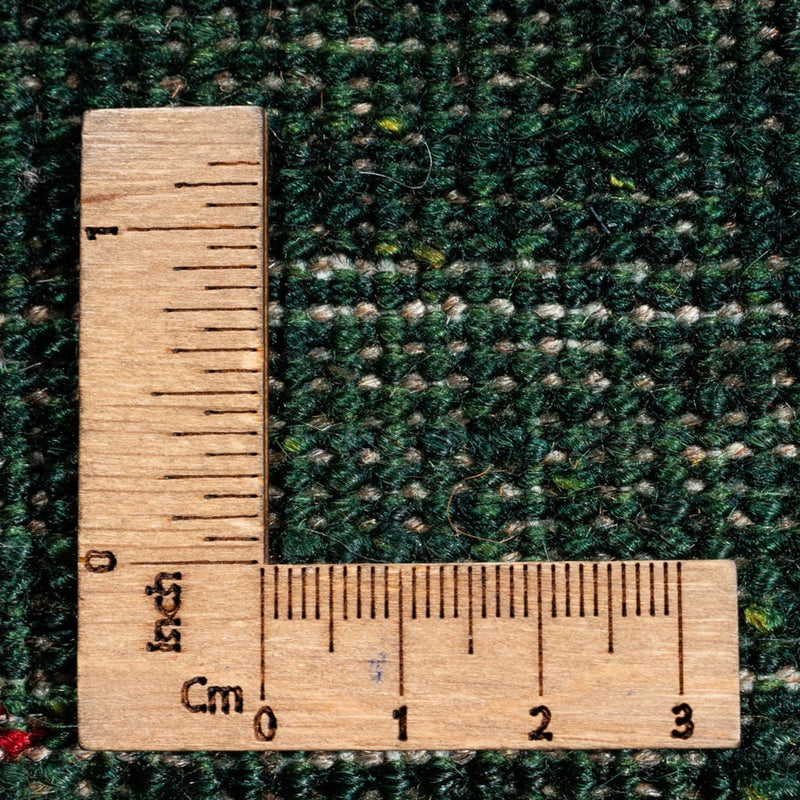 Gabbeh Tæppe - Loribaft Persisk - 246 x 176 cm - grøn