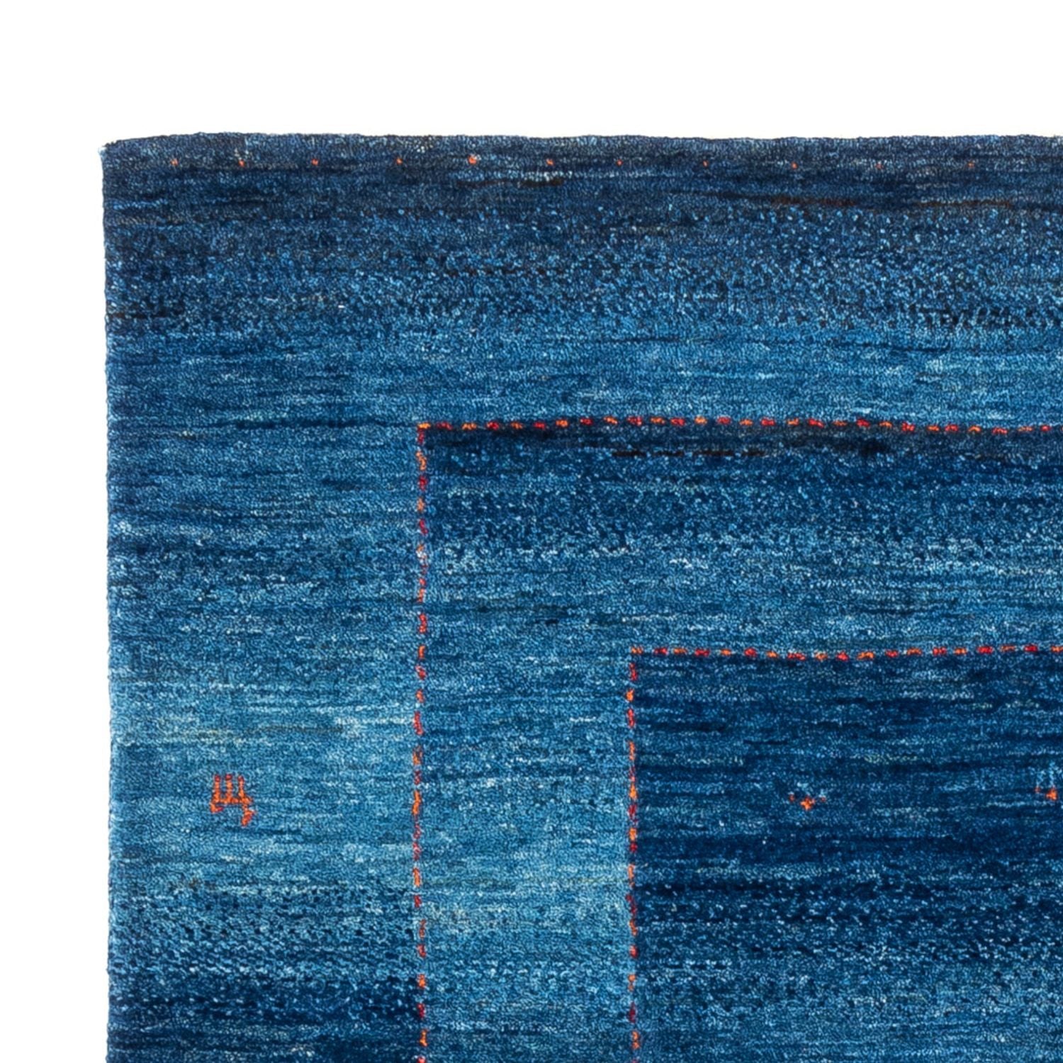 Gabbeh Tæppe - Loribaft Persisk - 181 x 128 cm - blå
