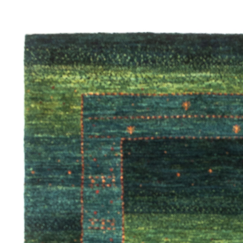 Gabbeh Tæppe - Loribaft Persisk - 147 x 100 cm - grøn