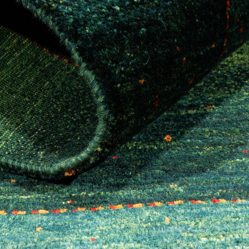 Gabbeh Tæppe - Loribaft Persisk - 147 x 100 cm - grøn