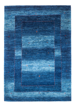 Gabbeh Tæppe - Loribaft Persisk - 145 x 101 cm - blå