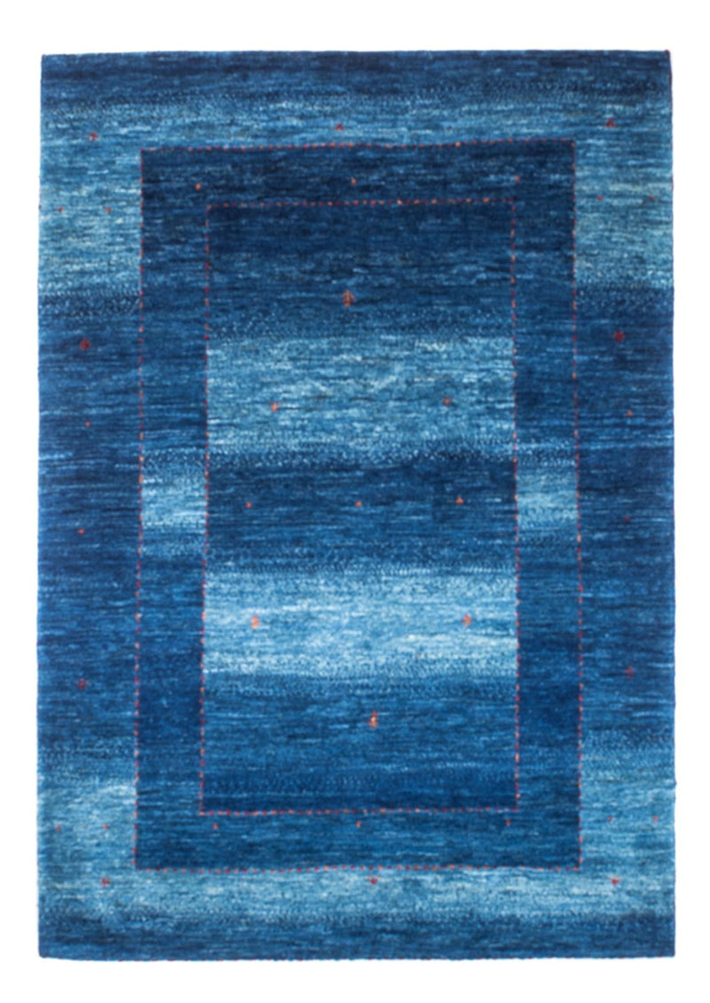 Gabbeh Tæppe - Loribaft Persisk - 145 x 101 cm - blå