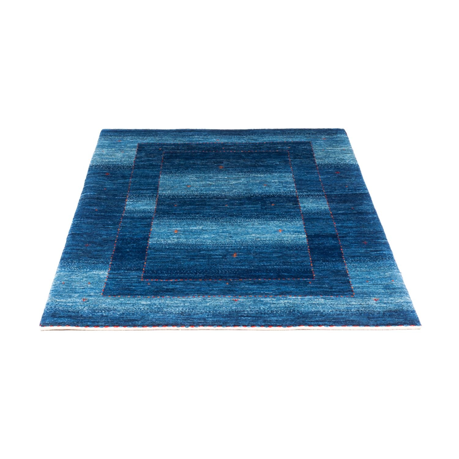 Gabbeh Tæppe - Loribaft Persisk - 145 x 101 cm - blå
