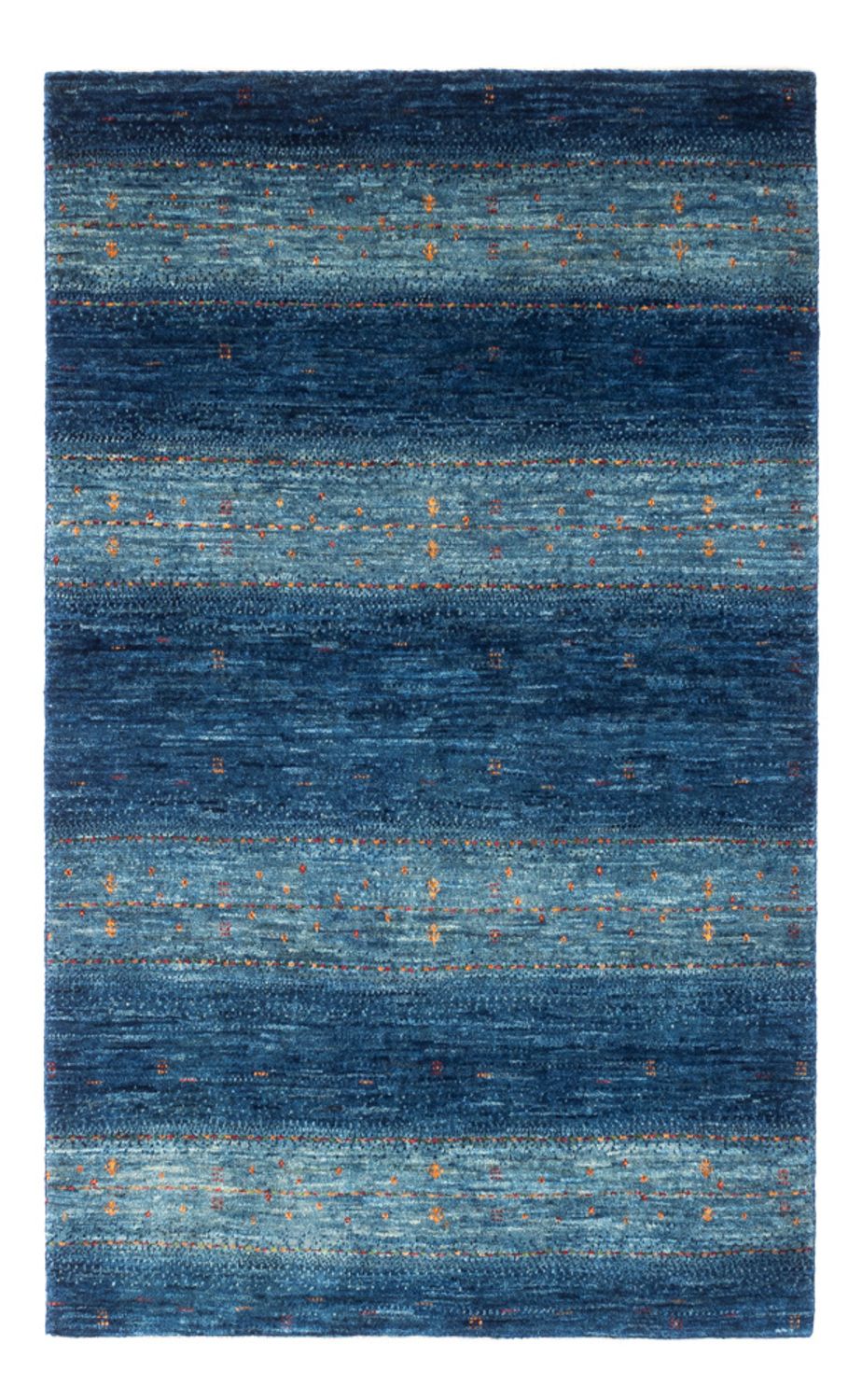 Gabbeh Tæppe - Loribaft Persisk - 135 x 82 cm - blå