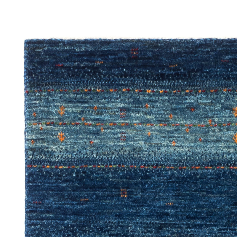 Gabbeh Tæppe - Loribaft Persisk - 135 x 82 cm - blå